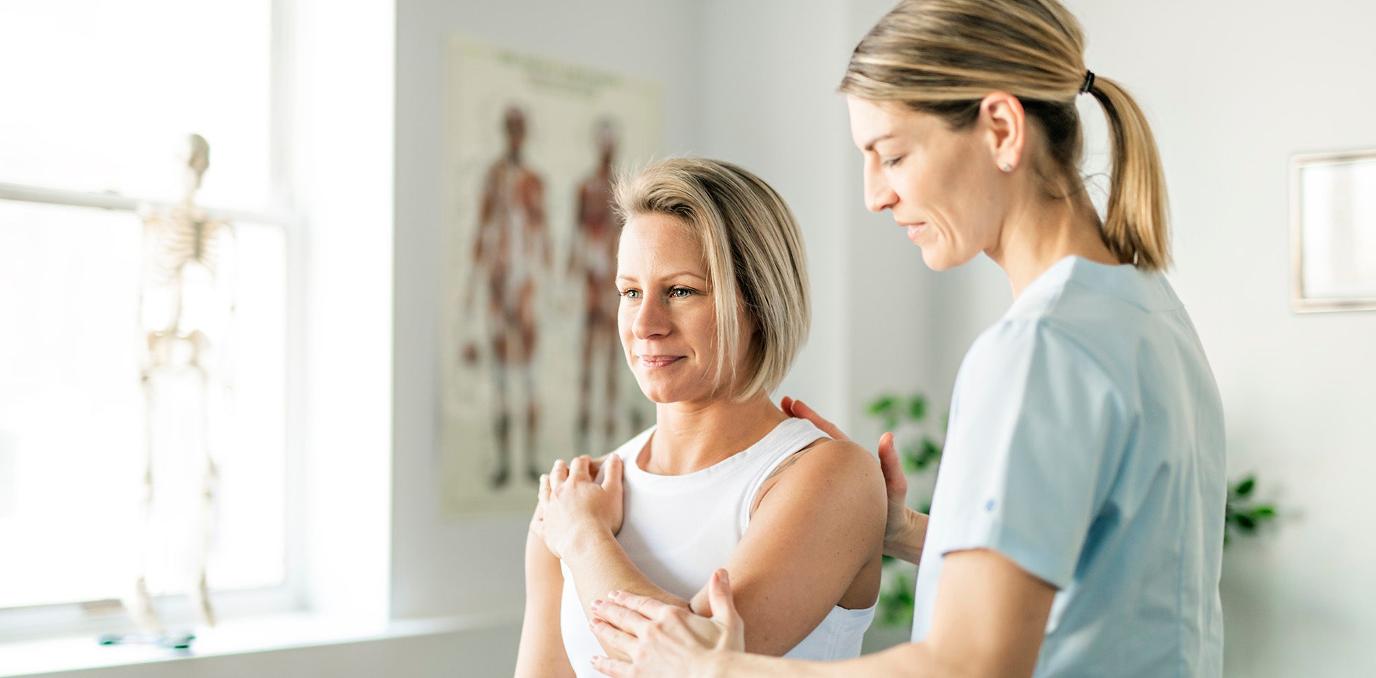 Woman being treated with regenerative therapy