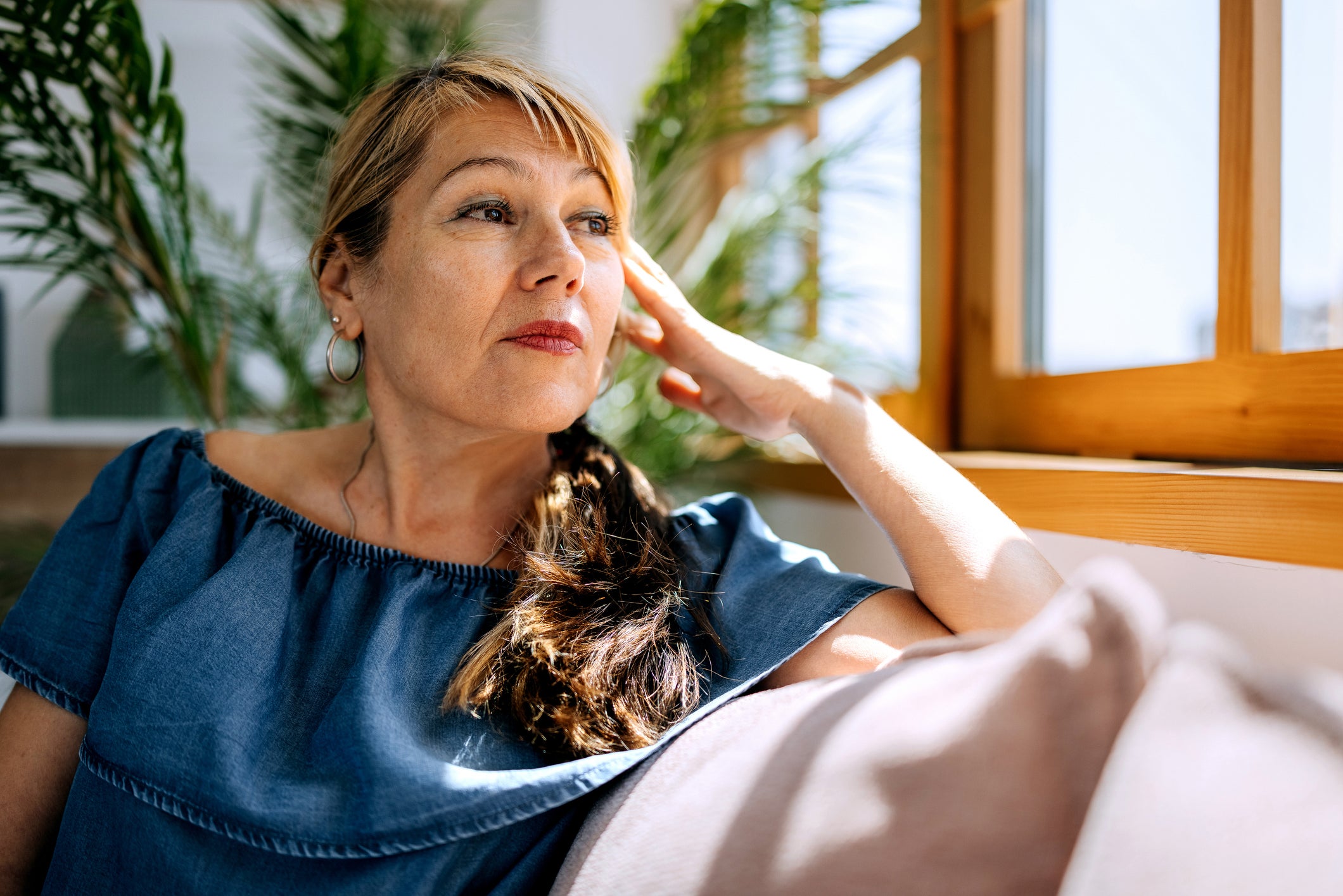 A woman considering menopause