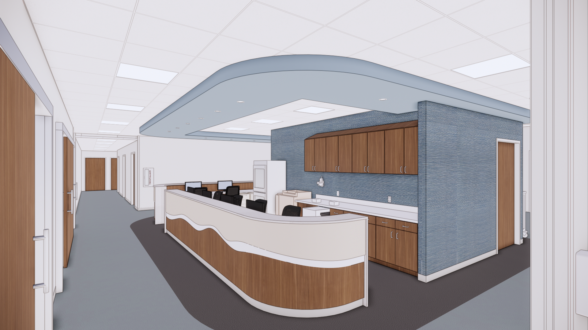 Outpatient care team location render