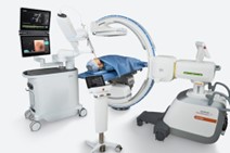 Robotic arm assisting with bronchoscopy procedure