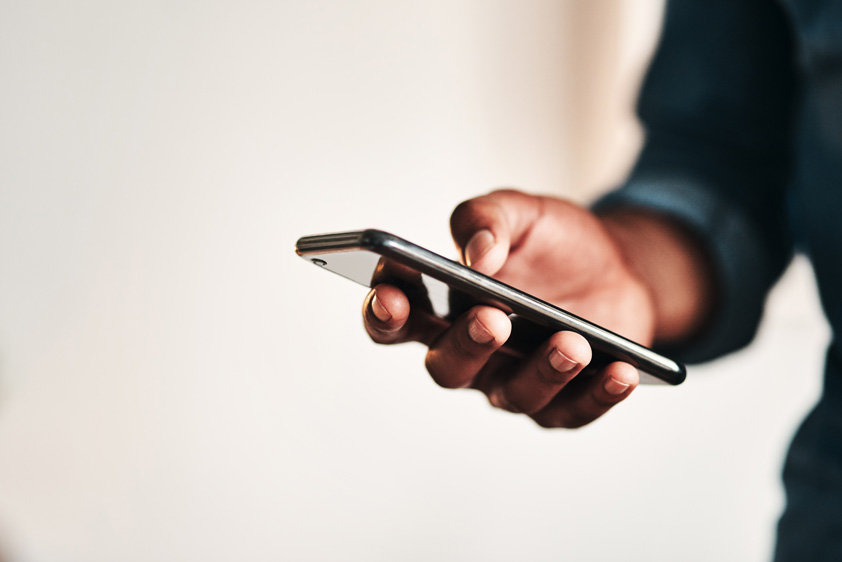 checking phone